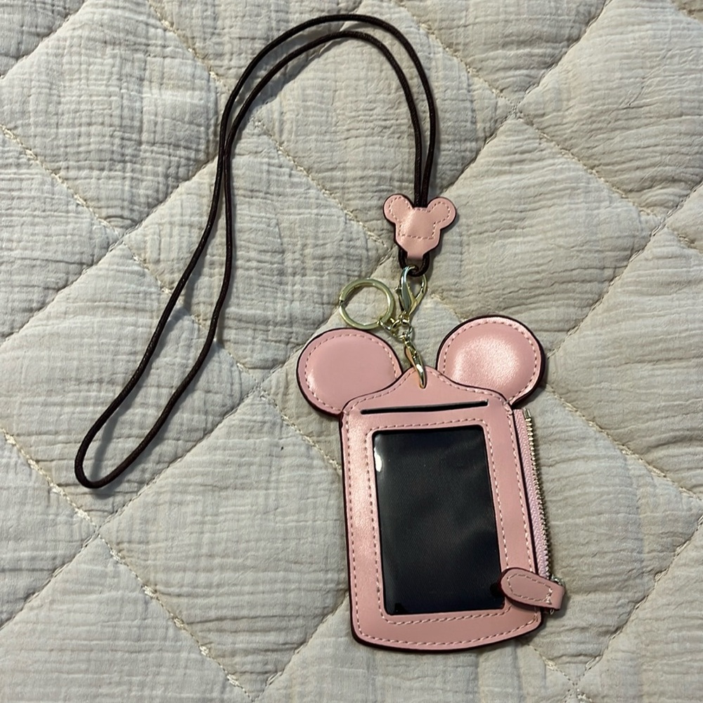 Disney themed wallet lanyard